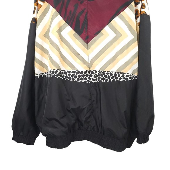 Vintage Argee Sports Windbreaker Womens Size 24W Track Jacket Zip Up Lined - Picture 7 of 13